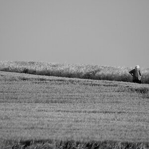 Bäuerin am Feld