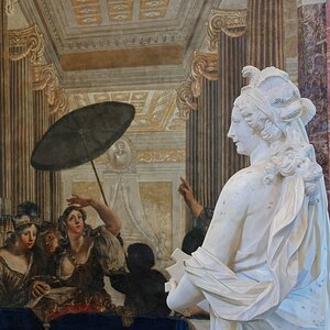 Die Dame vor dem Bild