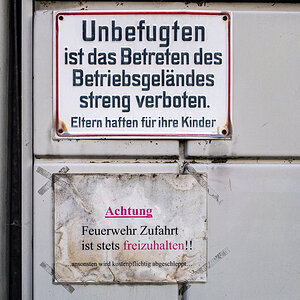 Unbefugtes Betreten verboten