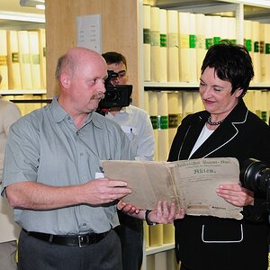 DPA-Fotograf beim Pressetermin am 20.07.2009. Bild für den Thread "Fotografierte Fotografen".