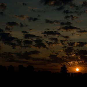Sonnenaufgang etwas dramatisch
