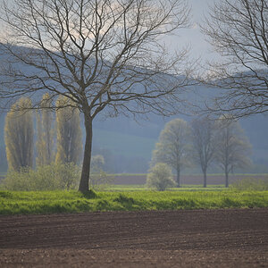 Landschaft mit dem Spiegeltele