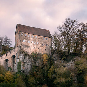Pottenstein Castle in Autumn