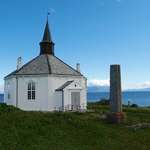 Dverberg Kirche auf Andoya