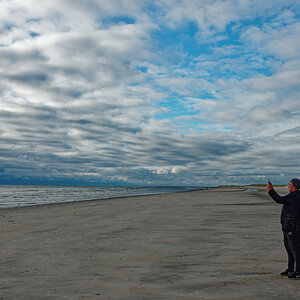 Sonne, Wolken, Strand