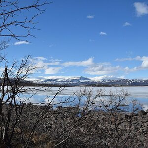 Blick auf den Torneträsk Nähe Abisko