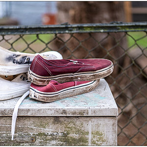 104 Fundstück Ausgelatschte Schuhe