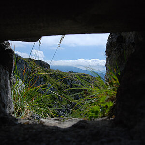 Schießstand Österreich mit Blick auf die Ital. Stellungen