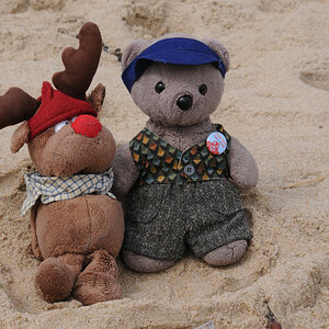 Albert und Daniel am Strand