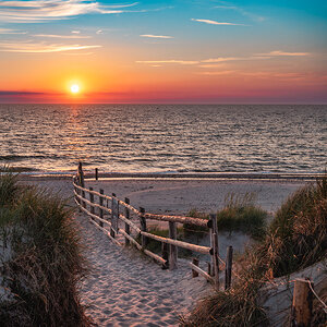 Sonnenuntergang am Darßer Ort