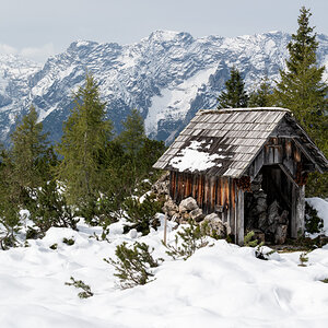 Hütte am Schafkogelsee