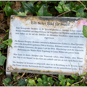 455  Sylt – Skulptur "Komtur" Infoschild