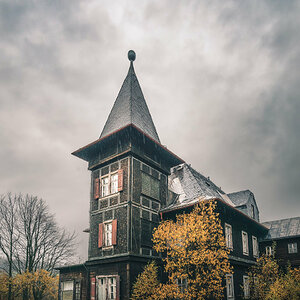 Hunting Lodge in Autumn Rain