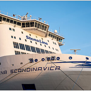 043 Mal wieder die Stena Scandinavica in der Kieler Sonne