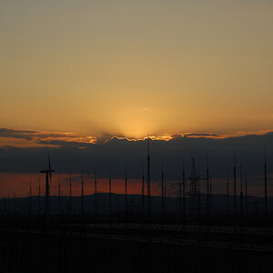 Sonnenuntergang 6 Uhr Abends