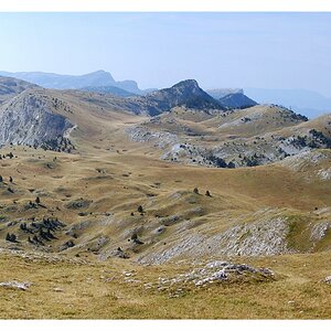 Blick zum Fuss des Grand Veymont (Montage)