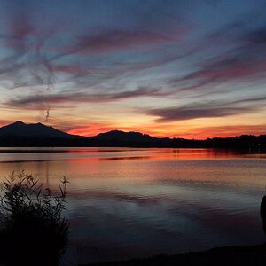 Abendstimmung am Hopfensee - Farben echt und nicht "getürkt"