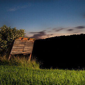 Hütte Lightpainting