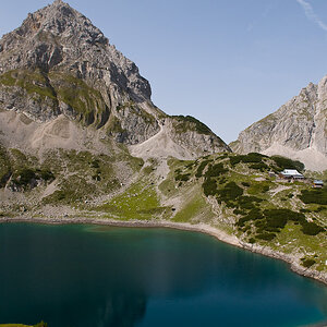 Drachensee mit Coburger Hütte, Ehrwald/Tirol