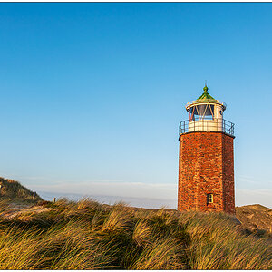 Sylt – Quermarkenfeuer in Kampen in der Abendsonne