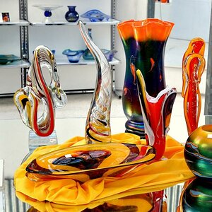 Aufnahme im Glasmuseum Bärnbach