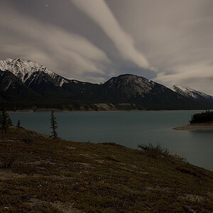 Lichtmalen Lake Abraham 1