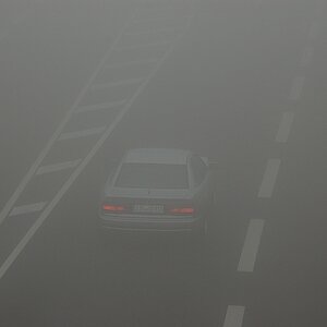 850i im Nebel