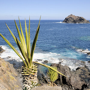 Ein Blick von Tneriffa im Ort Garachico