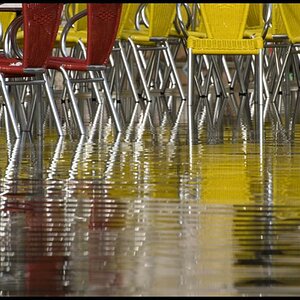 Markusplatz bei leichtem Hochwasser
