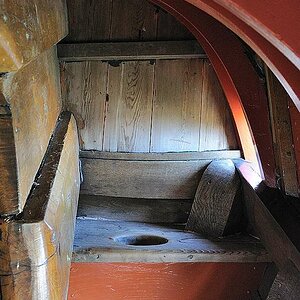 Historische Schiffs Toilette
