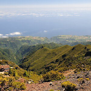 Blick vom Pico Ruivo (1862m)