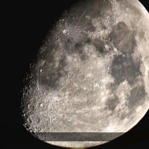 Mond aus 2 Bildern zusammengesetzt mit HDR PRG.