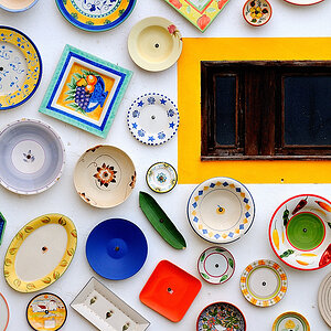 Bunte Wand
