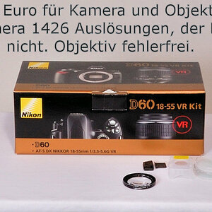 Nikon D60 + 18-55 VR - Kit für 200 Euro!
