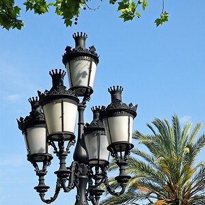 Laterne in Barcelona
