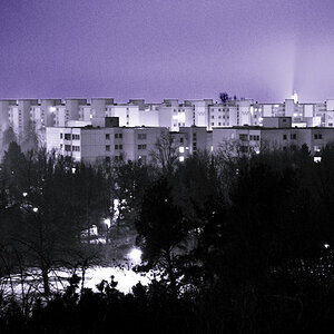 München bei Nacht und Nebel