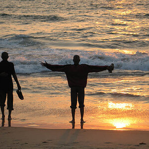 Sunset at Calangute Beach (Goa)