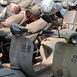 Old scooters, Panaji (Goa)