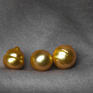 Golden Pearls on Skin