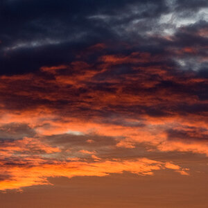 burning clouds