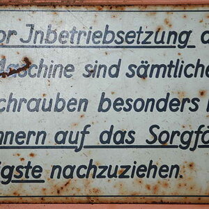 Schrauben anziehen!