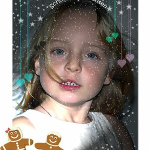 Hier ist mein Lieblingsmodel, welches schon ganz schön selbstsicher ist und genau weis was sie will!
- Unsere Weihnachtskarte 2009-