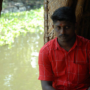 Skipper on the housboot (Kerala)