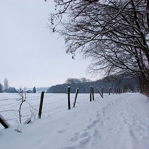 bunter schnee