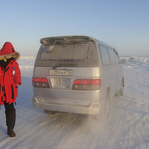 unser Allradfahrzeug für den Trip nach Oymyakon