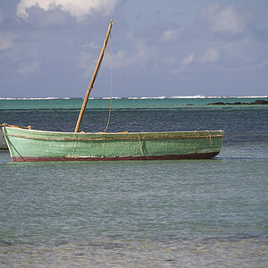 Fischerboot - mittig