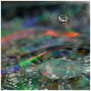 Wassertropfen auf CD
