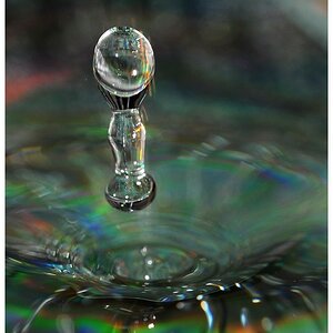 Wassertropfen auf CD