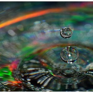 Wassertropfen auf CD