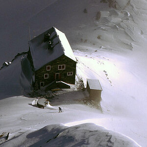 Brittaniahütte im Winter